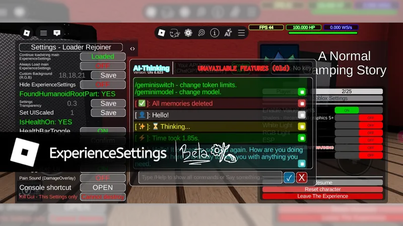 ExperienceSettings (Beta)